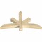 Ekena Millwork Alberta Rough Sawn Timber Gable Bracket, Douglas Fir, 48"W x 28"H x 4"D x 4"F, 14/12 Pitch GBW048X28X0404ALB00RDF - alternate 3